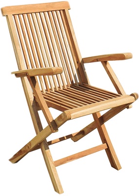 Juego 2 sillas jardin plegable con brazos Colonial II